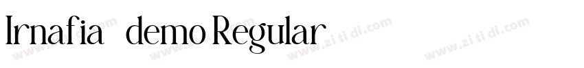 Irnafia_demo Regular字体转换
